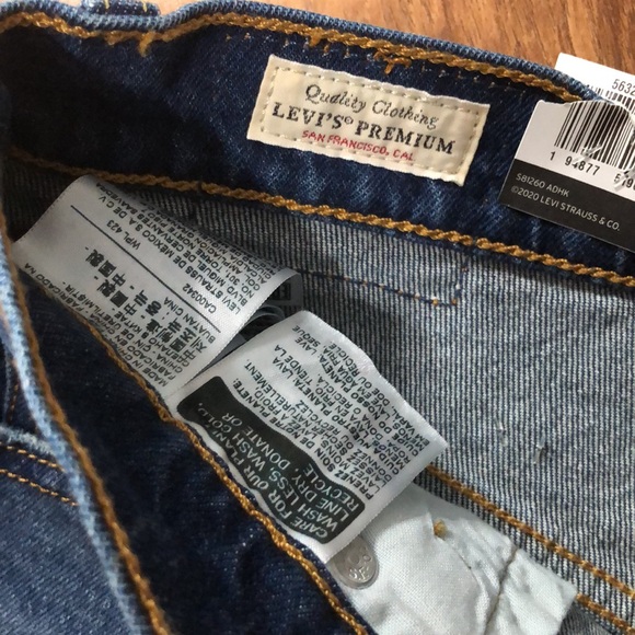 NWT Levi’s 501 High Rise Denim Shorts Size 25 - Picture 5 of 7